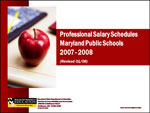 Professional Salary Schedules Maryland Public Schools 2007-2008 Revised 01/08