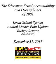 2017 Review of Local School System Master Plans December 2017