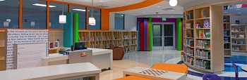 Thomas Johnson Elementary School library media center