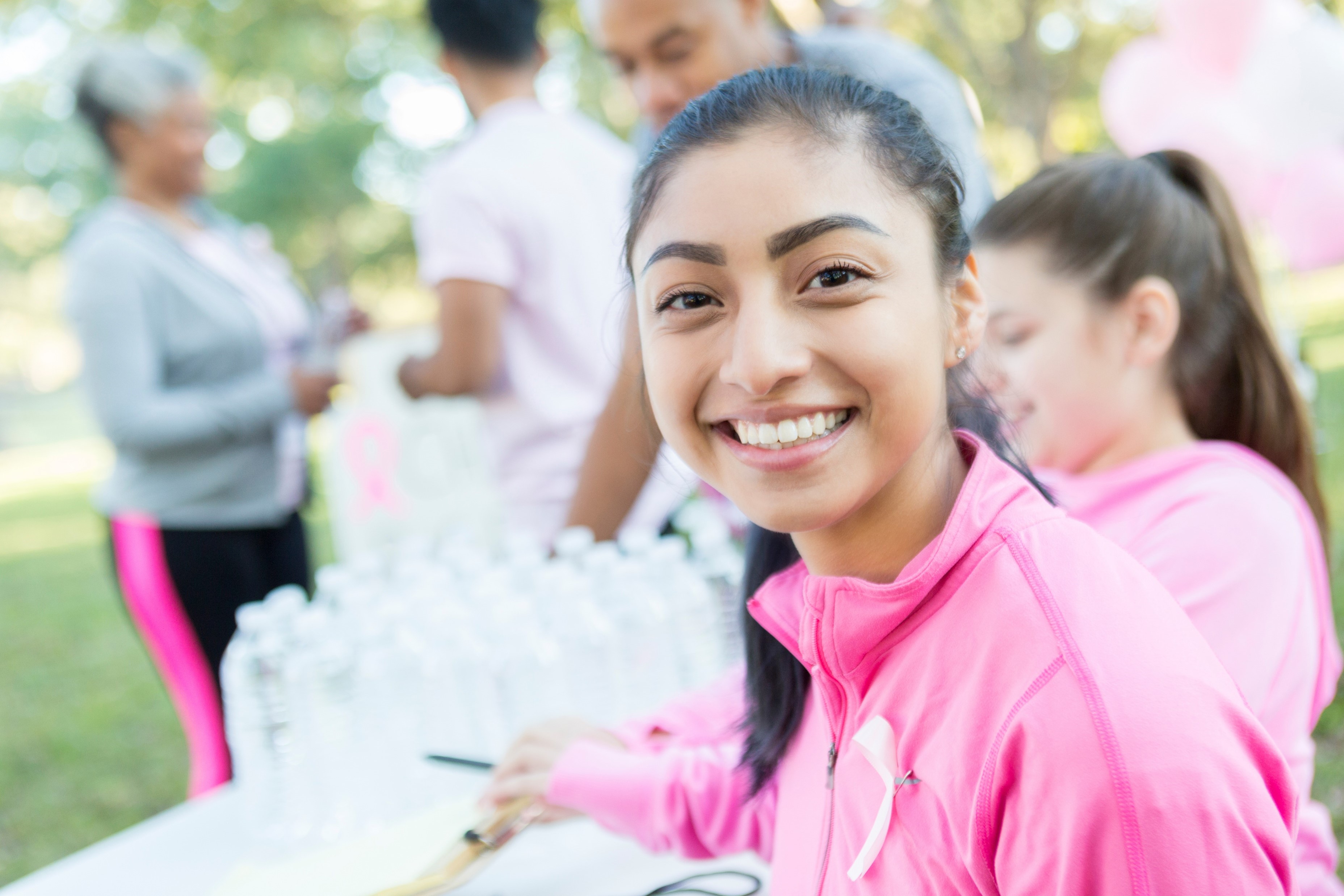 Woman at charity race